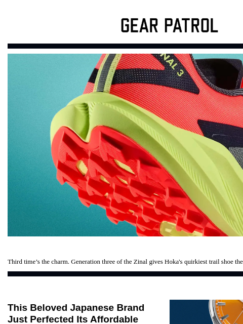 beehiiv newsletter: Hoka's New Affordable Shoe Is a Total Wild Card