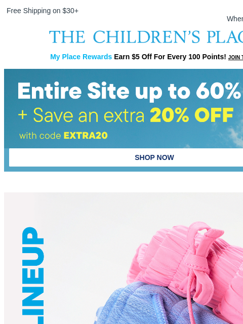 childrensplace newsletter: Spring's Active Shorts Lineup is IN! 🩳