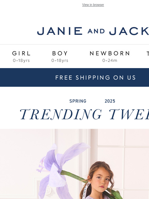 And free shipping on us. View in browser Stores Janie and Jack Girl Boy Newborn Tween Janie and Jack Girl Boy Newborn Tween Girl Boy Newborn Girl Newborn Boy Accessories Sale Gift Services Refer A