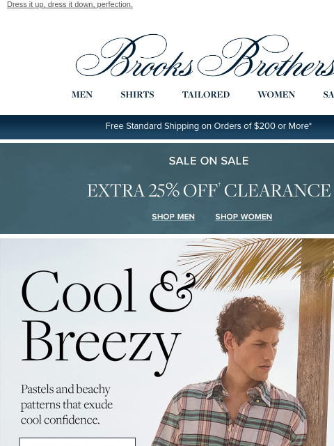 brooksbrothers newsletter: A sophisticated spring look