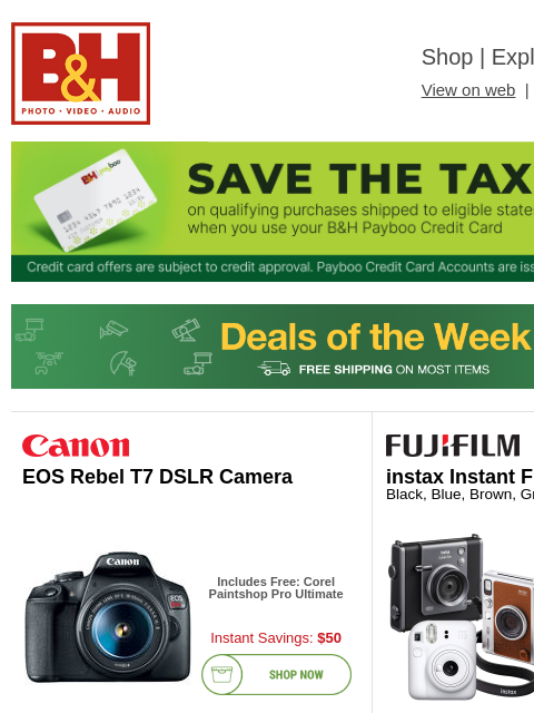 bhphotovideo newsletter: 💰 Save Now on Your Favorite Brands!