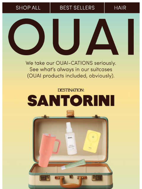 theouai newsletter: What’s in your suitcase?