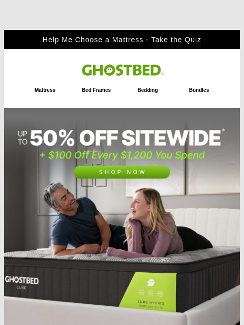 ghostbed newsletter: 🐇🐇🐇  Hop to it ~ Fresh Spring Savings Inside!