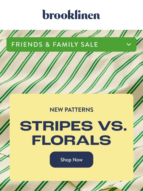 brooklinen newsletter: For the Love of PATTERNS
