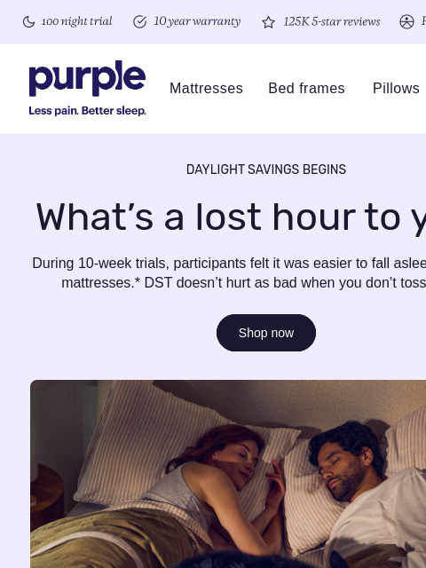 purple newsletter: It’s the year’s #1 sleep disruptor