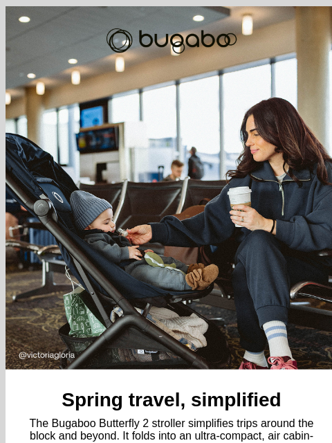 bugaboo newsletter: $90 off Bugaboo Butterfly 2