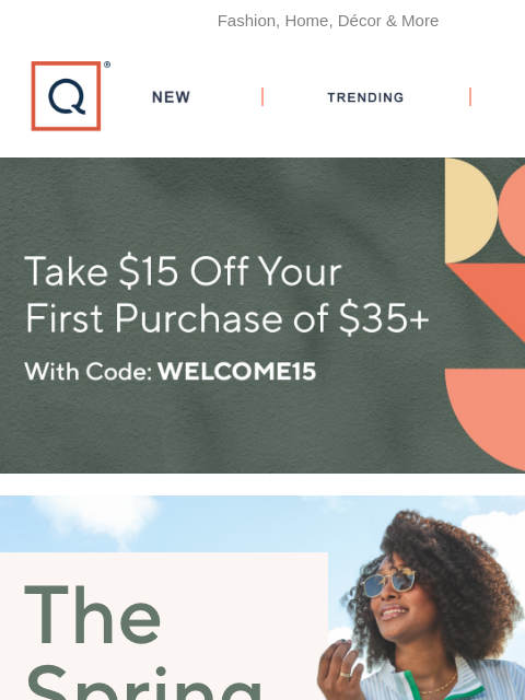 qvcemail newsletter: Up to 35% Off Fashion & Spring Styles