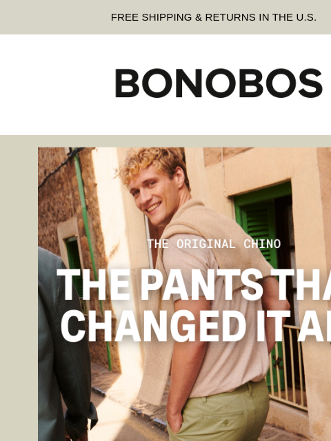 bonobos newsletter: The Original Chino Cracked the Code