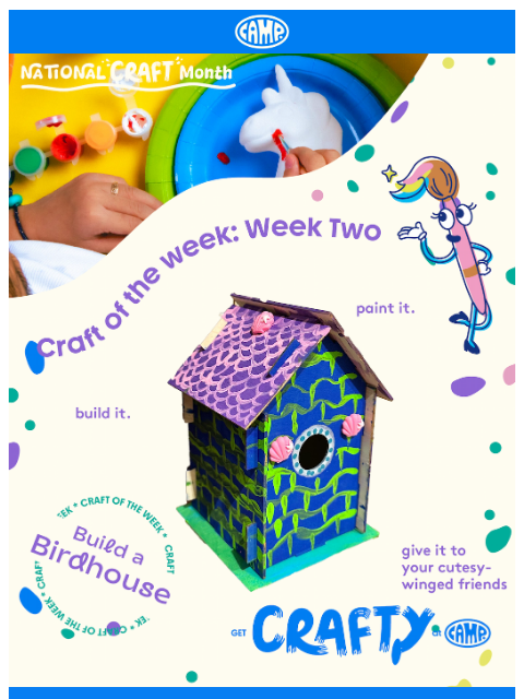 camp newsletter: Chirping Live from Crafting HQ 🐤