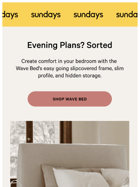 sundays-company newsletter: RSVP to bedtime