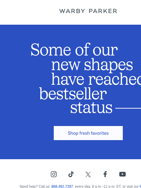 warbyparker newsletter: They’re new—and popular