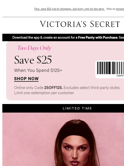 victoriassecret newsletter: Hurry—30% Off Bras Ends Tomorrow