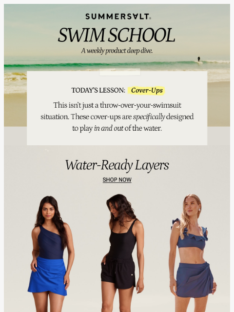 summersalt newsletter: These Cover-Ups Love A Little 💦