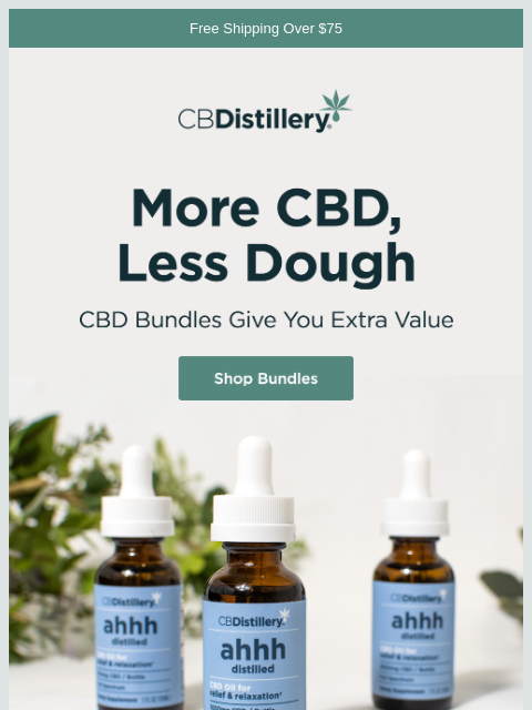 thecbdistillery newsletter: More CBD, Less Dough