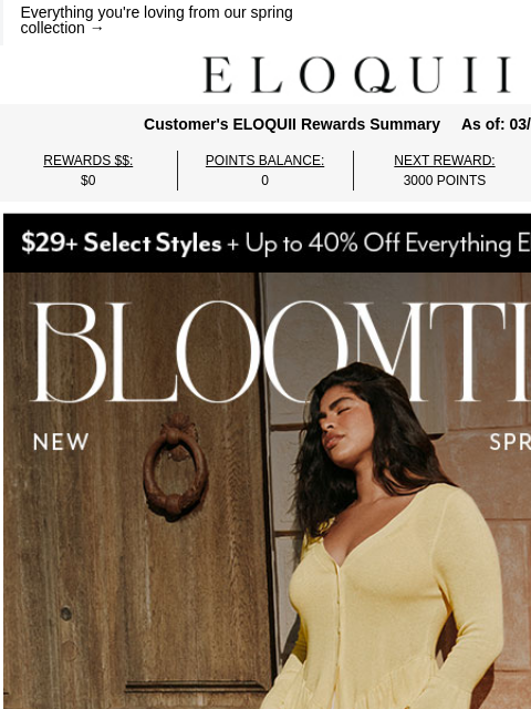 eloquii newsletter: New floral dresses, lace sets, denim looks 🩷