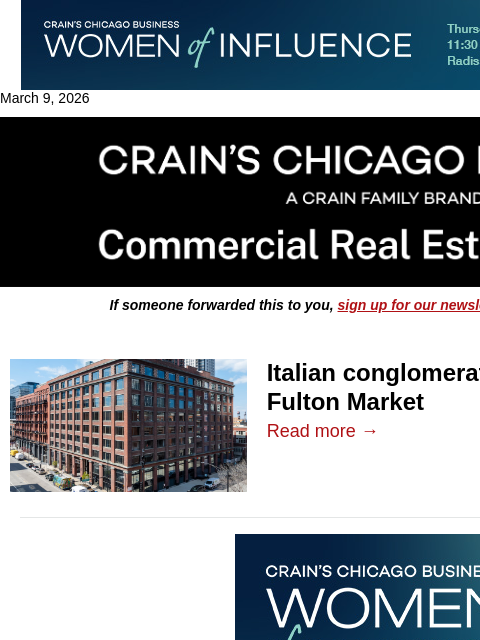 crainalerts newsletter: Big discount on Fulton Street office building
