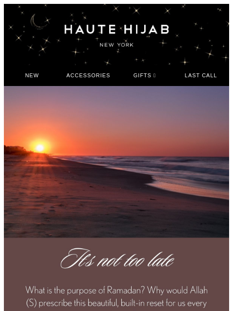 hautehijab newsletter: Come back to HIM 🤲