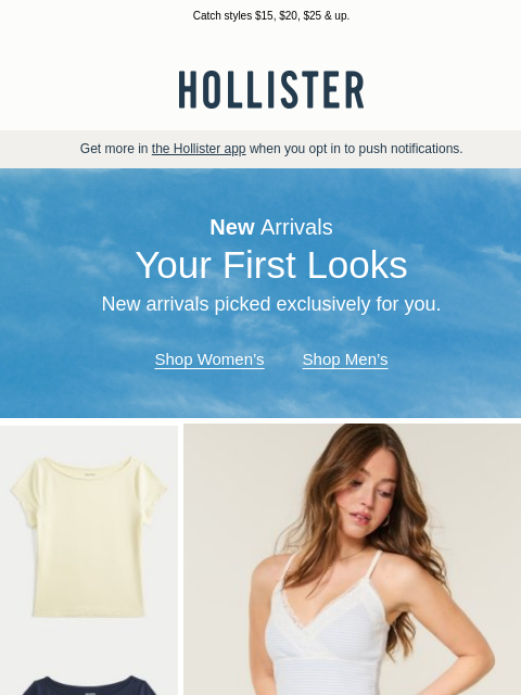 hollisterco newsletter: Need something new? 👀