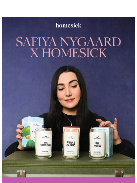 homesick newsletter: The Safiya Nygaard x Homesick Collection is here