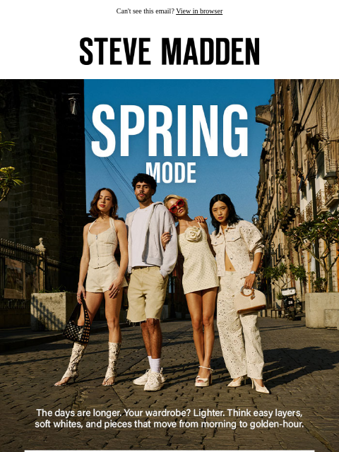 stevemadden newsletter: Lighten Up