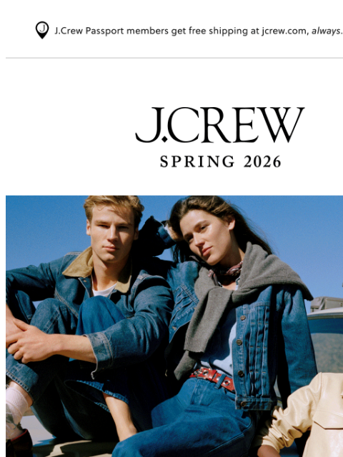 jcrew newsletter: New arrivals: SPRING 2026
