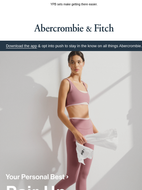 abercrombie newsletter: Don't cancel your 5am class.
