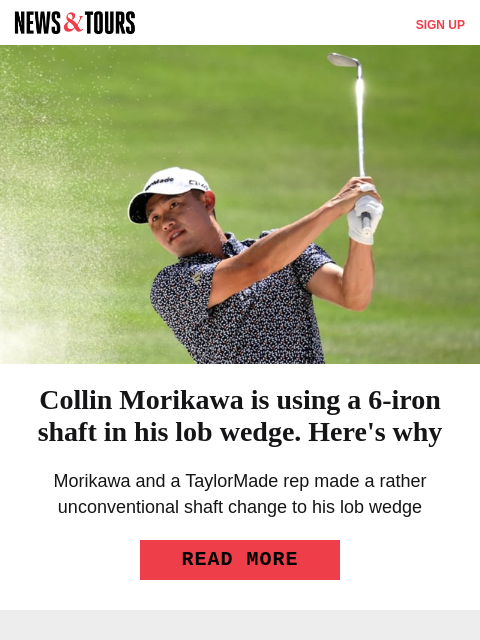 golfdigest newsletter: Rory gives update on back injury