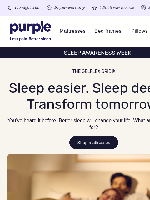 purple newsletter: Night sweats? Stiffness? Morning aches?