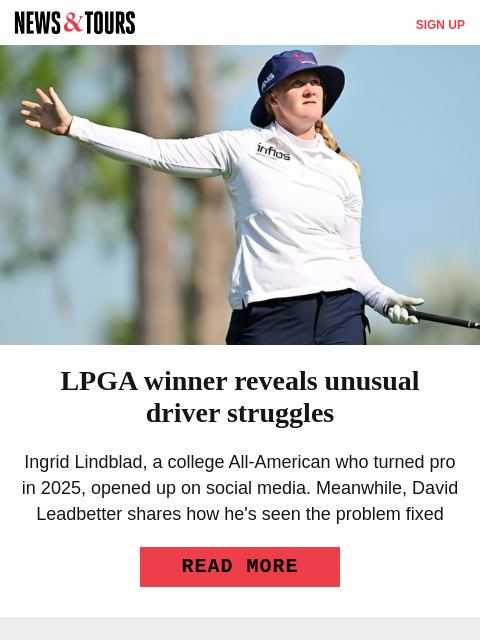 golfdigest newsletter: Our experts like this major champion at TPC Sawgra...