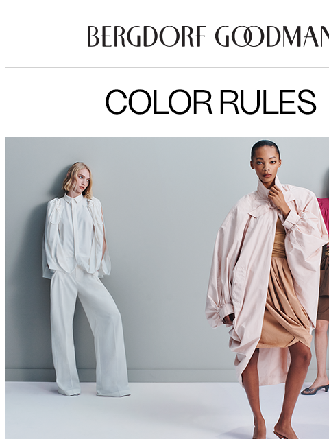 bergdorfgoodman newsletter: The Art of Colorblocking