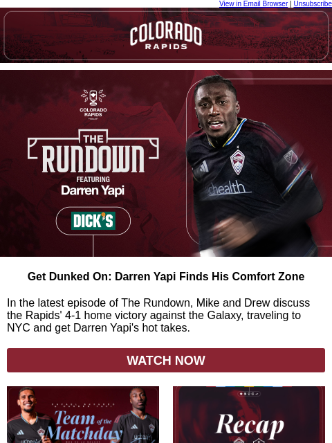 thecoloradorapids newsletter: Navarro & Yapi Shine in a Statement 4-1 Victory