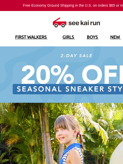 seekairun newsletter: 20% Off Seasonal Sneakers — 2 Days Only!