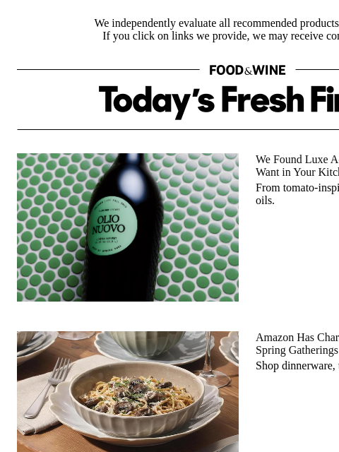 foodandwine newsletter: Snag These Fresh Spring Tablewares for Your Next C...