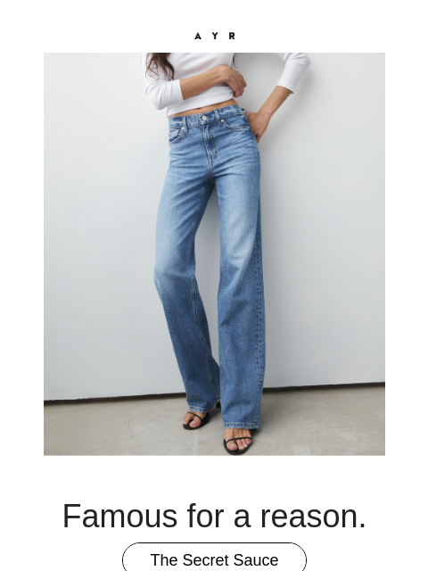 ayr newsletter: our #1 best-selling jean ever is back