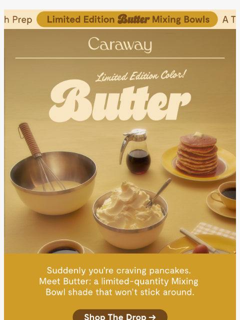 carawayhome newsletter: Just Dropped: Butter Yellow