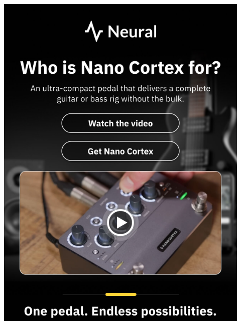 neuraldsp newsletter: Is Nano Cortex for you?
