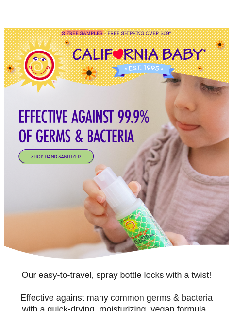 californiababy newsletter: Get Rid Of 99.9% Of Germs & Bacteria 🦠