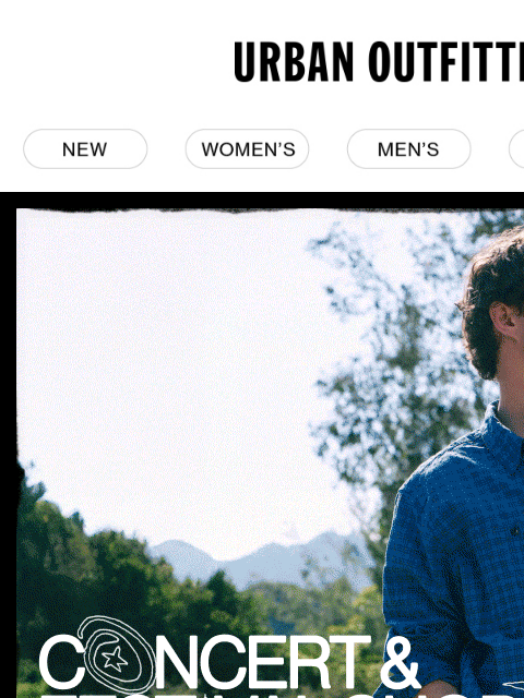 urbanoutfitters newsletter: Festival-ready men’s shirting, now starting at $45...