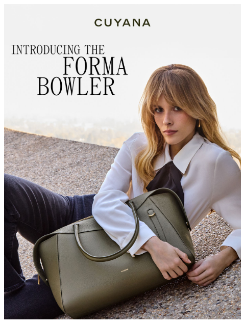 cuyana newsletter: Introducing the Forma Bowler Bag