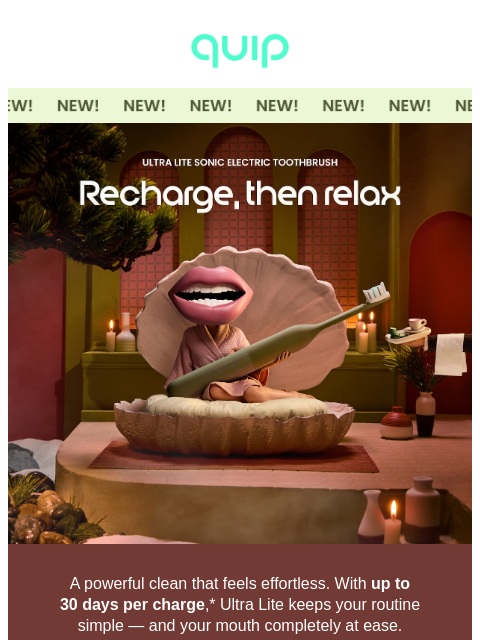 getquip newsletter: Peace of mind, meet peace of mouth