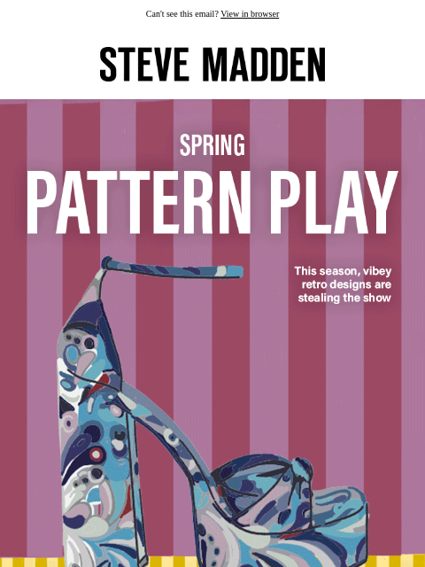 stevemadden newsletter: Prints Rule