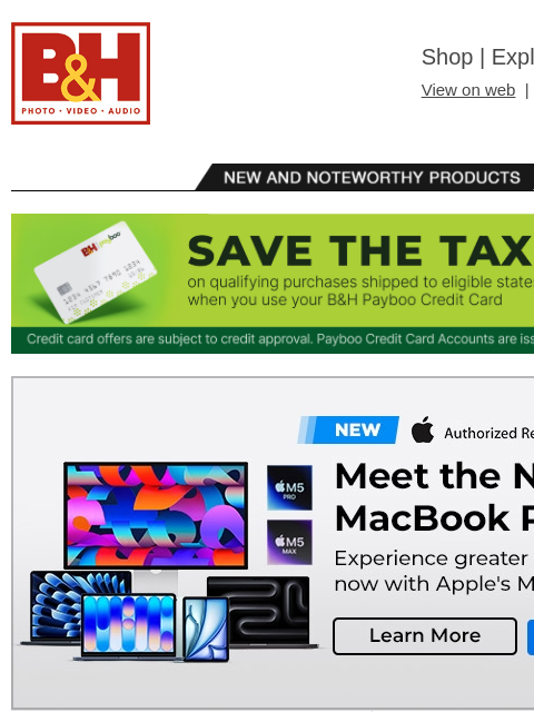 bhphotovideo newsletter: New Gear from Apple, RODE, Sony, Manfrotto & More!