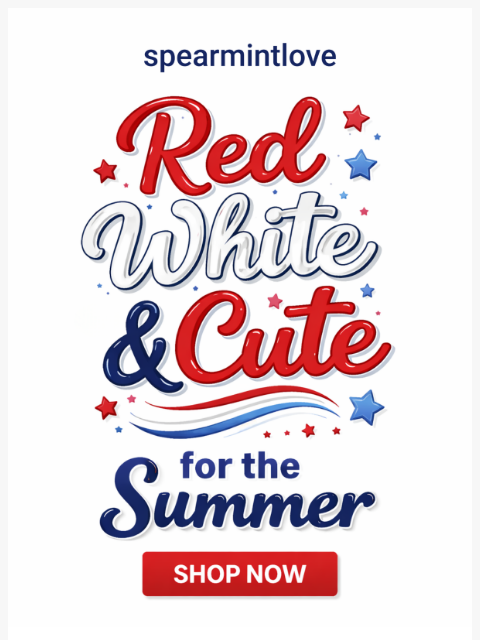 spearmintlove newsletter: The Cutest Red, White & Blue You’ll See Today