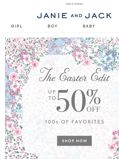 janieandjack newsletter: Our favorite Easter dresses, now on sale
