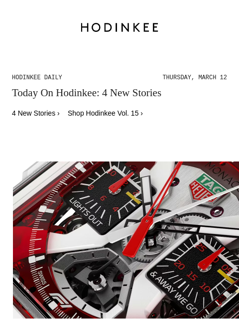 hodinkee newsletter: Hodinkee Daily | 03/12/2026