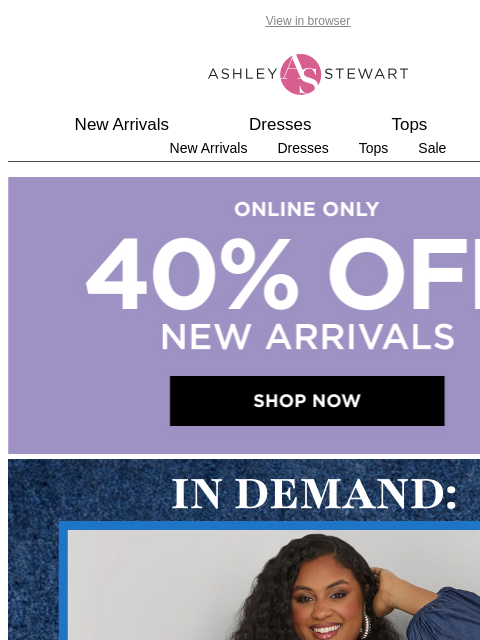 ashleystewart newsletter: In demand: The most-wanted denim dresses for sprin...