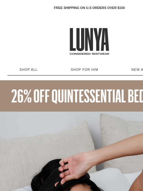 lunya newsletter: OUR BEDTIME HABITS