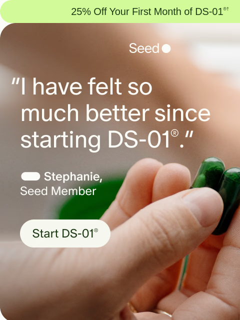 seed newsletter: Whole body health in 2 capsules.