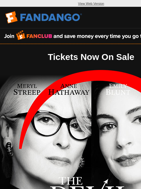 fandango newsletter: The Devil Wears Prada 2 | Get Tickets