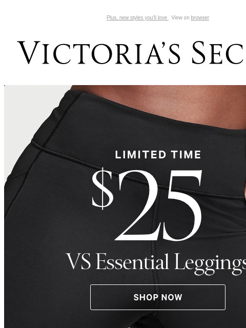 Plus, new styles you'll love View on browser Victoria's Secret You have items in your shopping cart. Shop now. VS Collective Product Recs Headline Product 1 Product 2 Product 3 Product 4 more